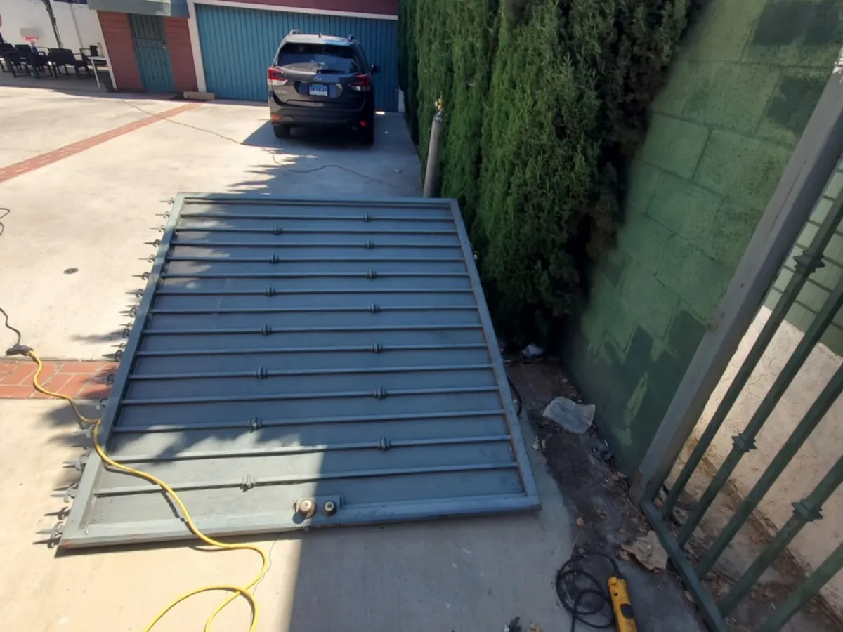 Custom steel gate panel